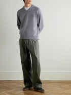 Acne Studios - Pasoro Belted Straight-Leg Cotton-Poplin Trousers - Green