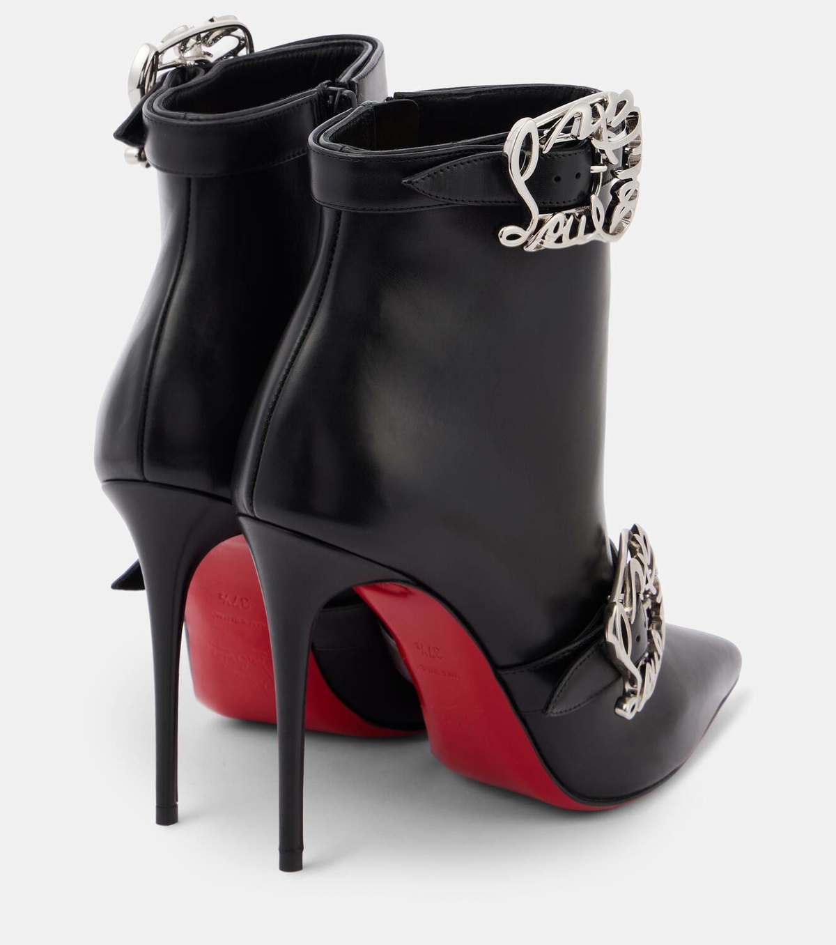 Christian Louboutin Giddylina 100 leather ankle boots