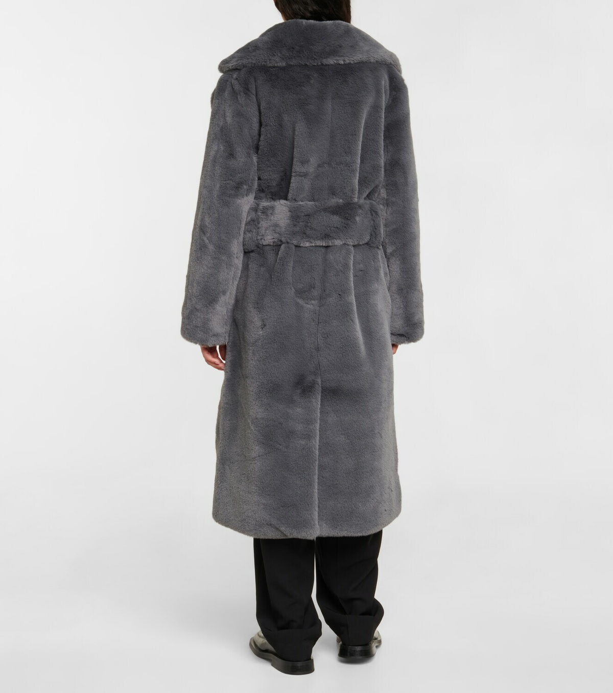 Proenza Schouler - White Label belted faux fur coat
