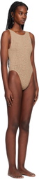 Bond-Eye Beige Guinness One-Piece Swimsuit