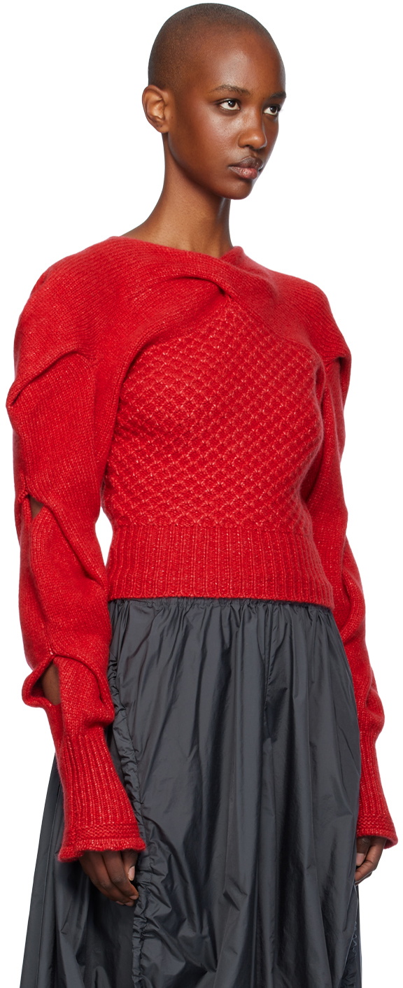 Kiko Kostadinov Red Dendra Sweater