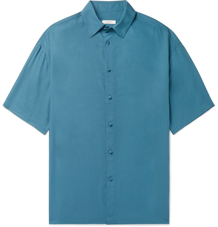 Photo: Valentino - Lyocell Shirt - Blue