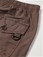 GENERAL ADMISSION - Straight-Leg Cotton and Nylon-Blend Drawstring Cargo Shorts - Brown