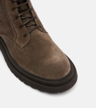 Brunello Cucinelli Monili suede lace-up boots