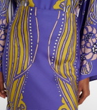La DoubleJ Sleek printed silk satin maxi skirt