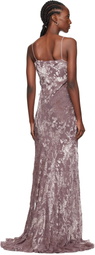 Ann Demeulemeester Pink Aaricia Bias Slip Maxi Dress
