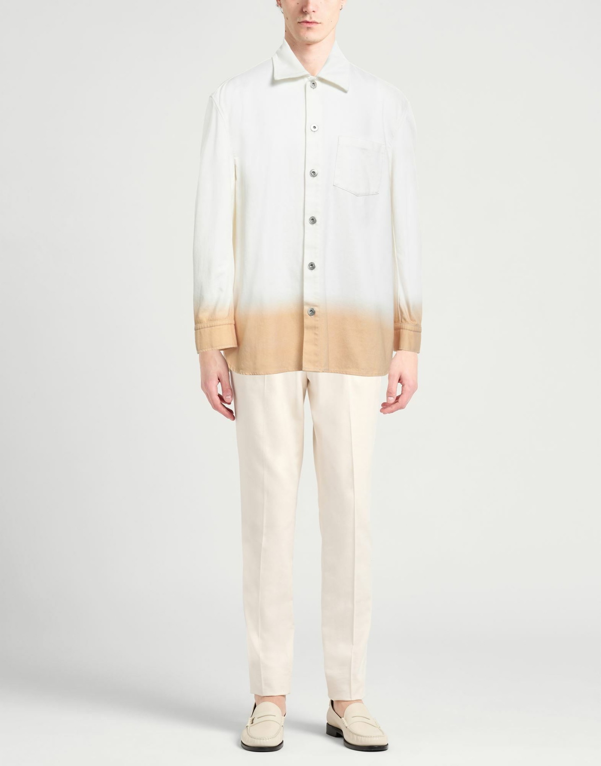 Lanvin Mens Denim shirt in White