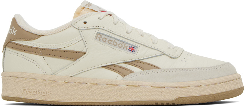 Reebok Classics Off-White & Taupe Club C Revenge Vintage Sneakers ...