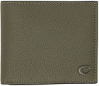 Coach 1941 Green Refined Double Billfold Wallet