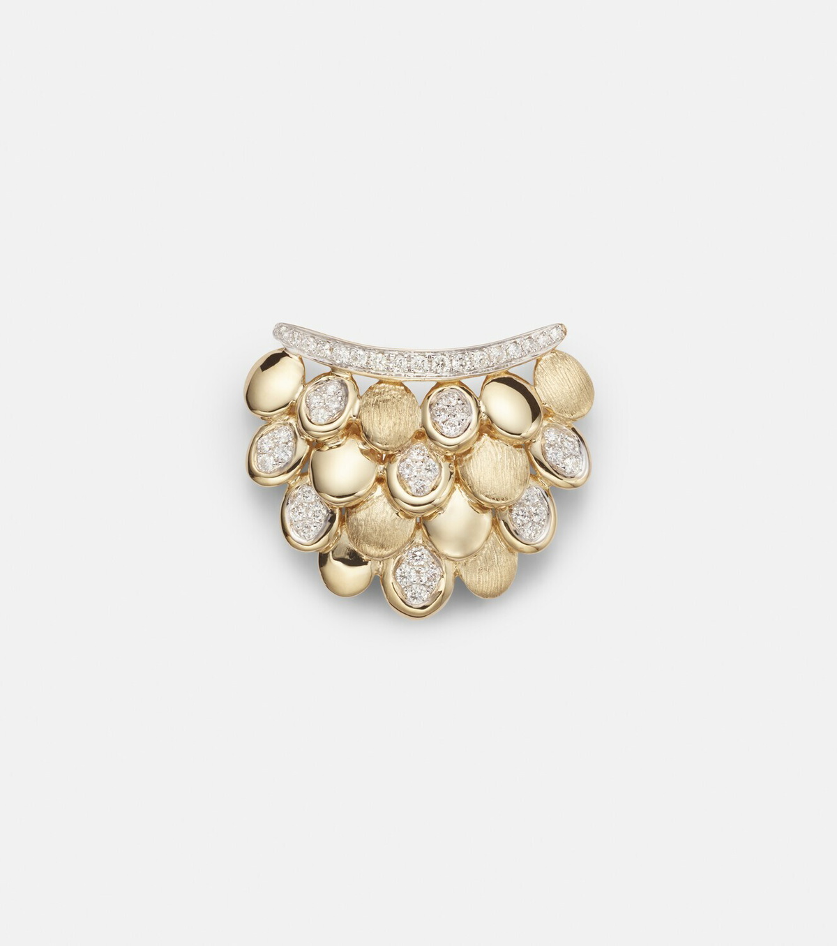 Rainbow K Blossom 14kt gold single earring with diamonds