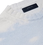 AMIRI - Printed Knitted Sweater - Blue