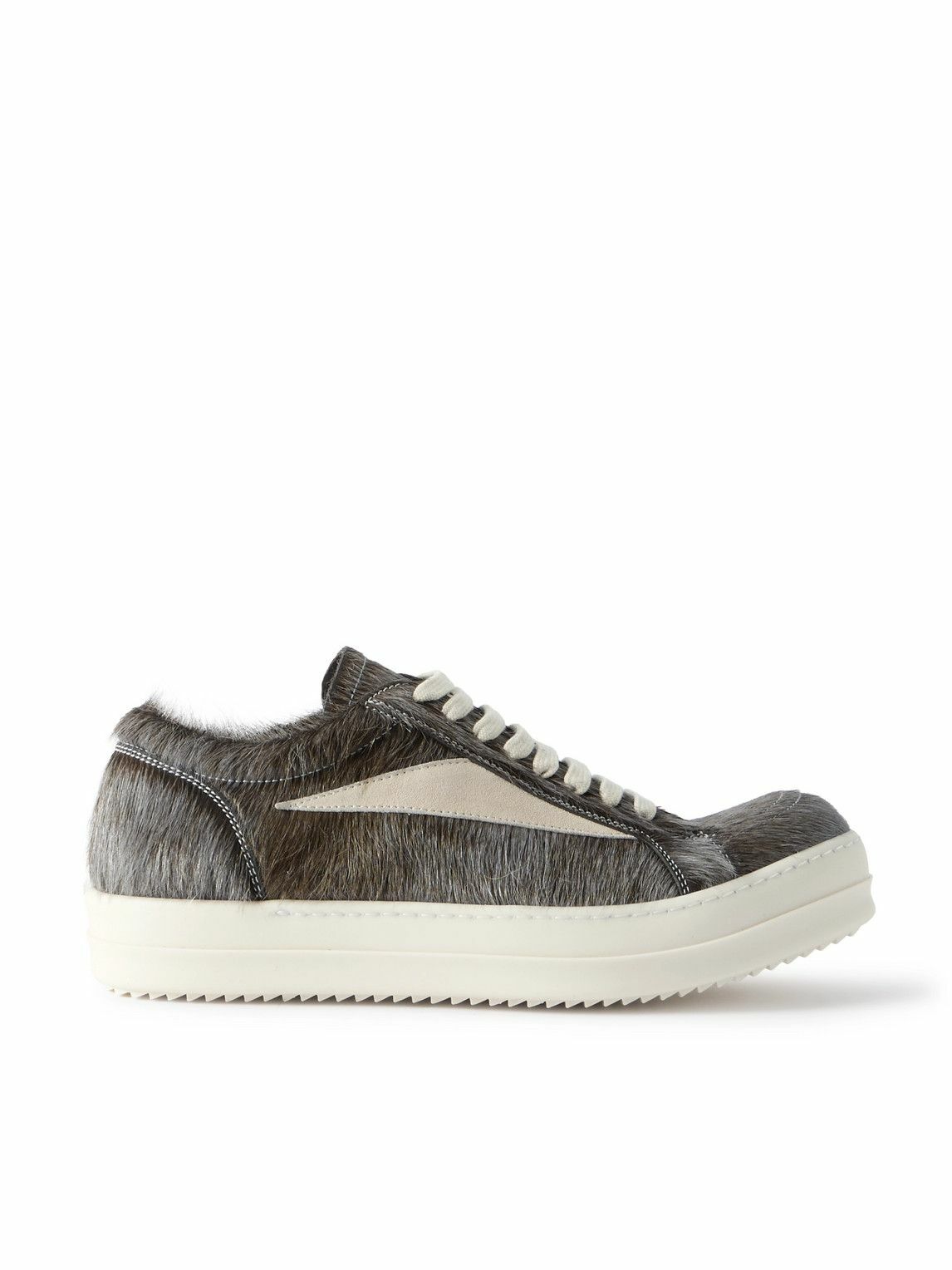 Rick Owens Black Pirarucu Geobasket High-Top Sneakers Rick Owens