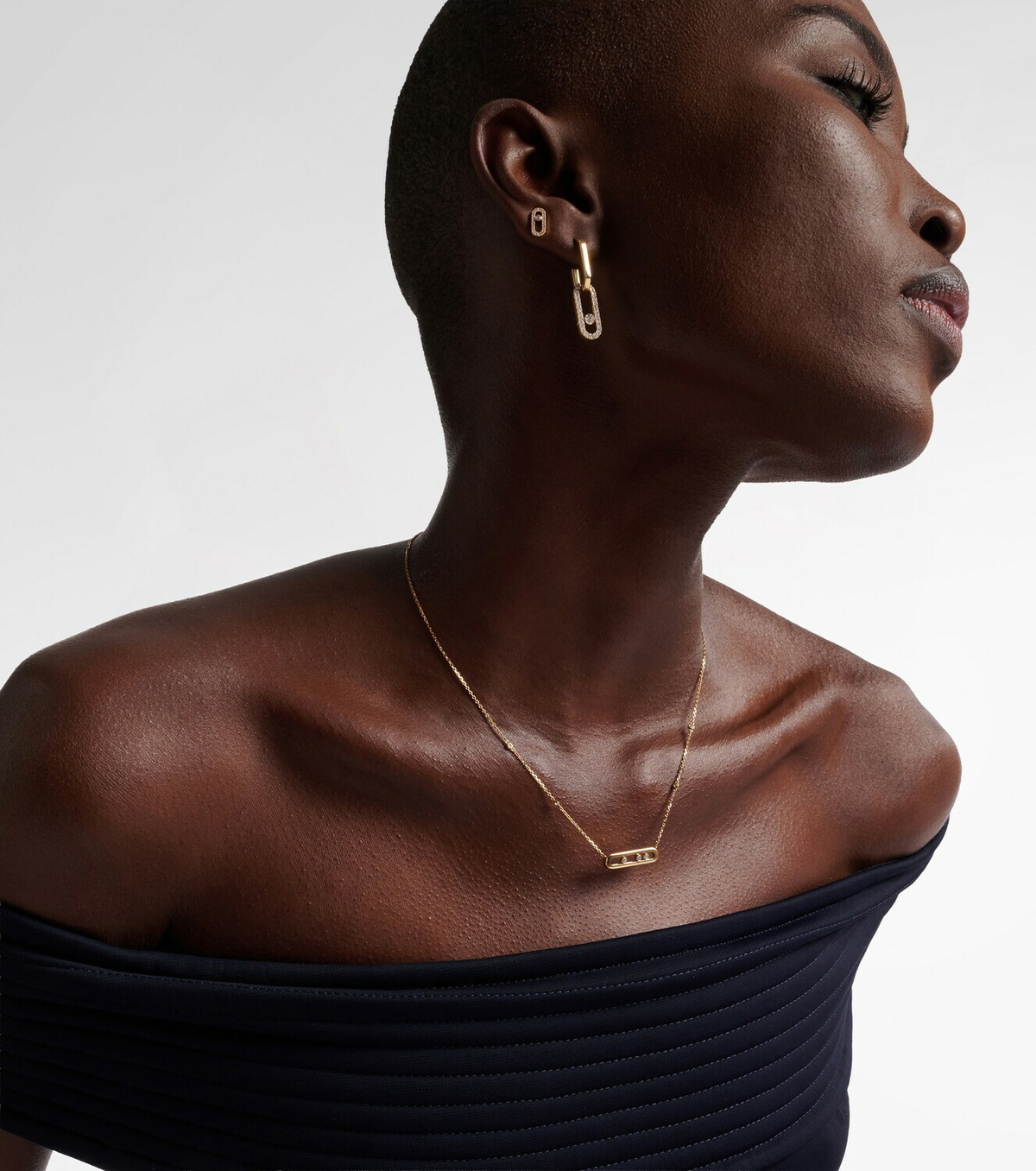 Messika Baby Move 18kt gold necklace with diamonds