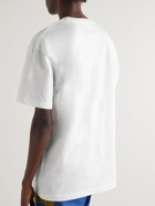 Moncler Genius - 2 Moncler 1952 Logo-Flocked Printed Cotton-Jersey T-Shirt - White