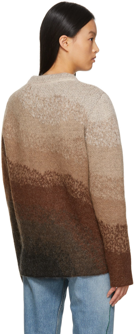 【着用1回】ERL Bowy Sweater ERL Brown Mohair Bowy Sweater ERL