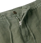 NN07 - Seb Linen Drawstring Shorts - Green