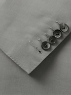 TOM FORD - Shelton Slim-Fit Cotton and Silk-Blend Poplin Suit Jacket - Gray