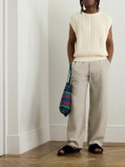 A Kind Of Guise - Vinay Garment-Dyed Ribbed-Knit Cotton Vest - Neutrals