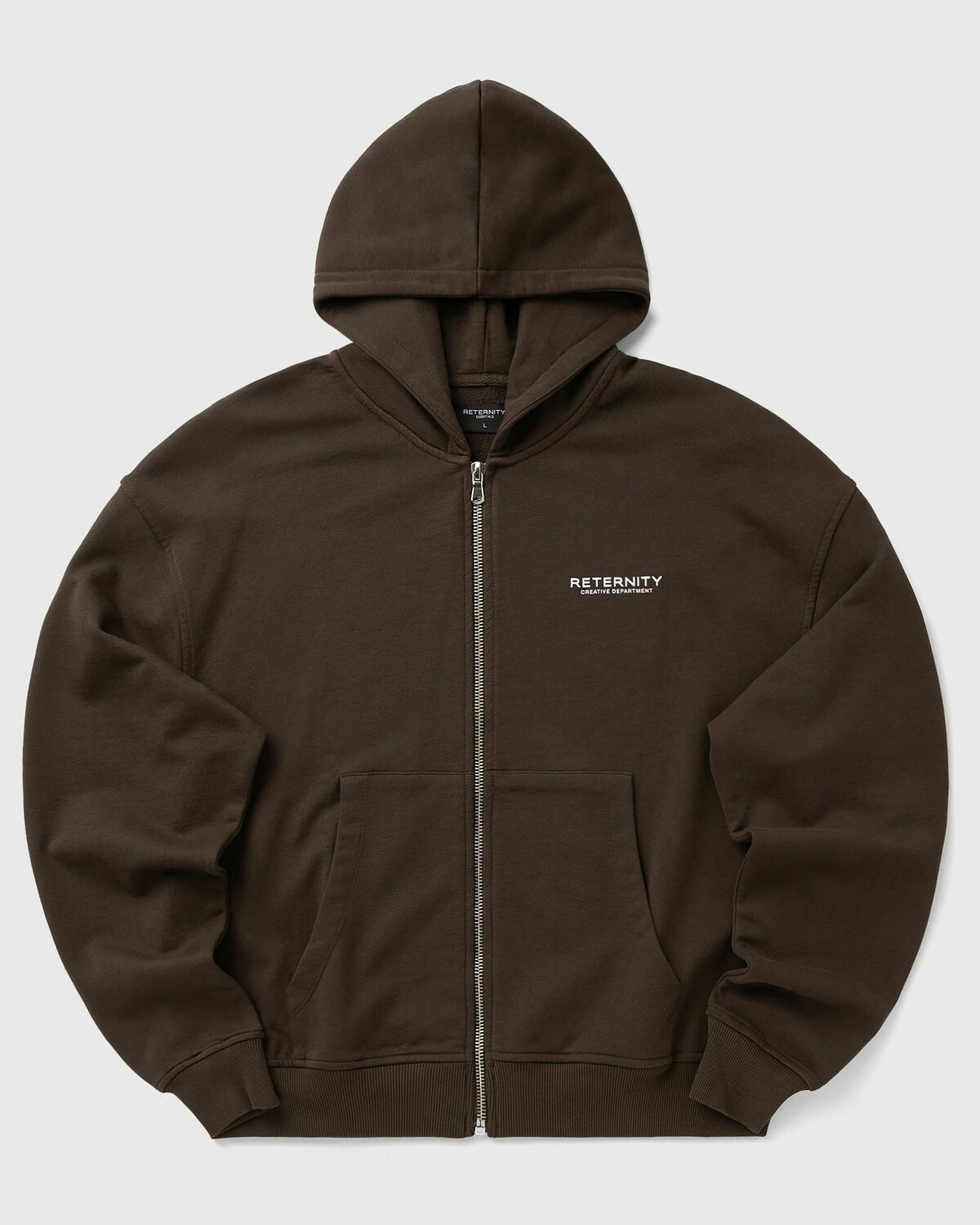 Reternity CREATIVE DEPT ZIP HOODIE Brown Mens Zipper