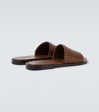 Bottega Veneta Elio Intrecciato leather slides