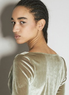 Helmut Lang Draped Velvet Dress