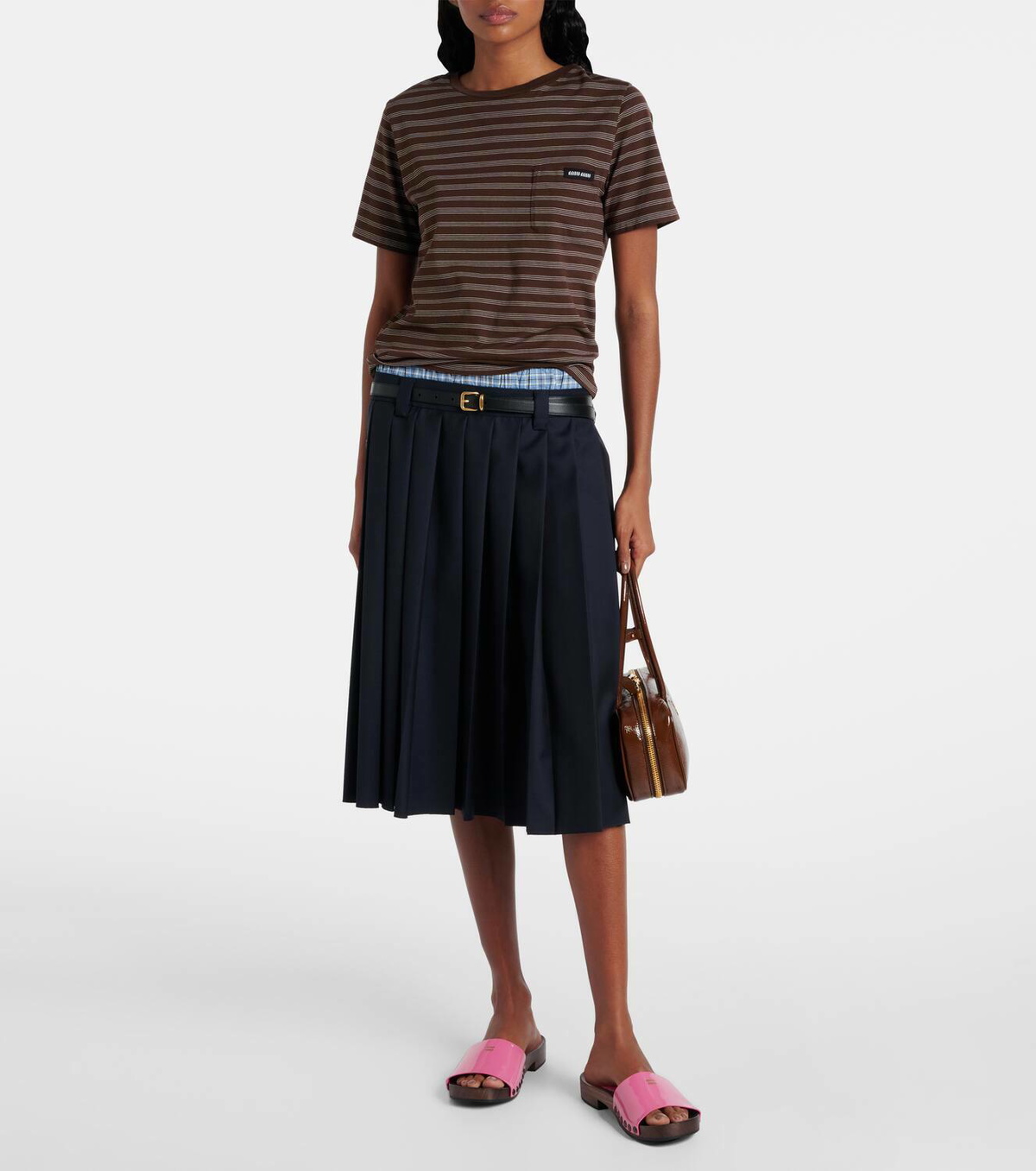 スリッポン Miu Miu PATENT LEATHER CLOGS Miu Miu Patent leather clogs Miu Miu