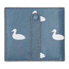 Thom Browne Blue Duck Icon Bifold Wallet