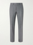 Mr P. - Slim-Fit Wool-Hopsack Suit Trousers - Gray