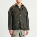 Barbour Men's Heritage+ Modified Beaufort Spectator Wax Jacket in Archive Olive