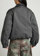 Acne Studios Okra Padded Twill Bomber Jacket Grey