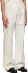 Marine Serre Off-White Cotton Trousers