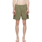 Stone Island Khaki B100B09 Brushed Nylon Swim Shorts
