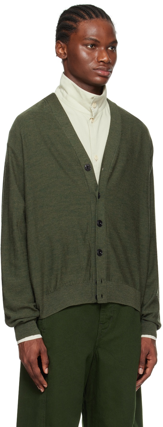 LEMAIRE Green Twisted Cardigan Lemaire