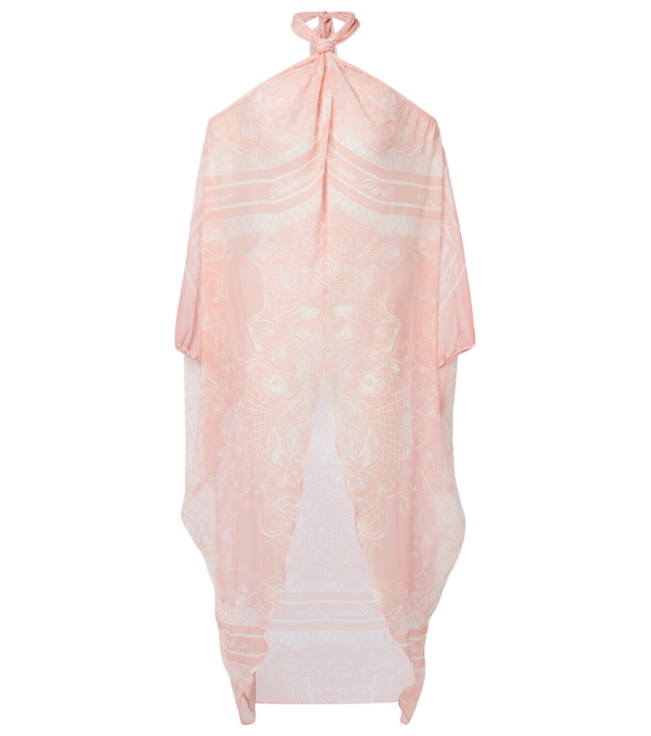 Photo: Balmain Printed silk beach dress