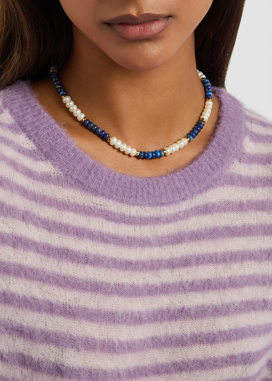 Eliou Carter Beaded 18kt Gold-plated Necklace - Pearl - One Size