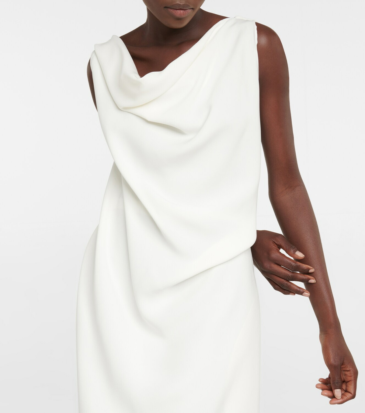 white christmas dresses THE ROW Size XS Cream Viscose Sleeveless Shift Dress – Sui Generis Designer  Consignment