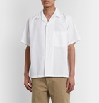 nanamica - Wind Camp-Collar Cotton-Blend Shirt - White