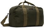 RRL Green Nylon Canvas Utility Duffle Bag