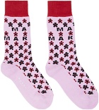 Marni Pink Micro Flower Socks