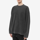 Cole Buxton Men's Long Sleeve Waffle T-Shirt in Black