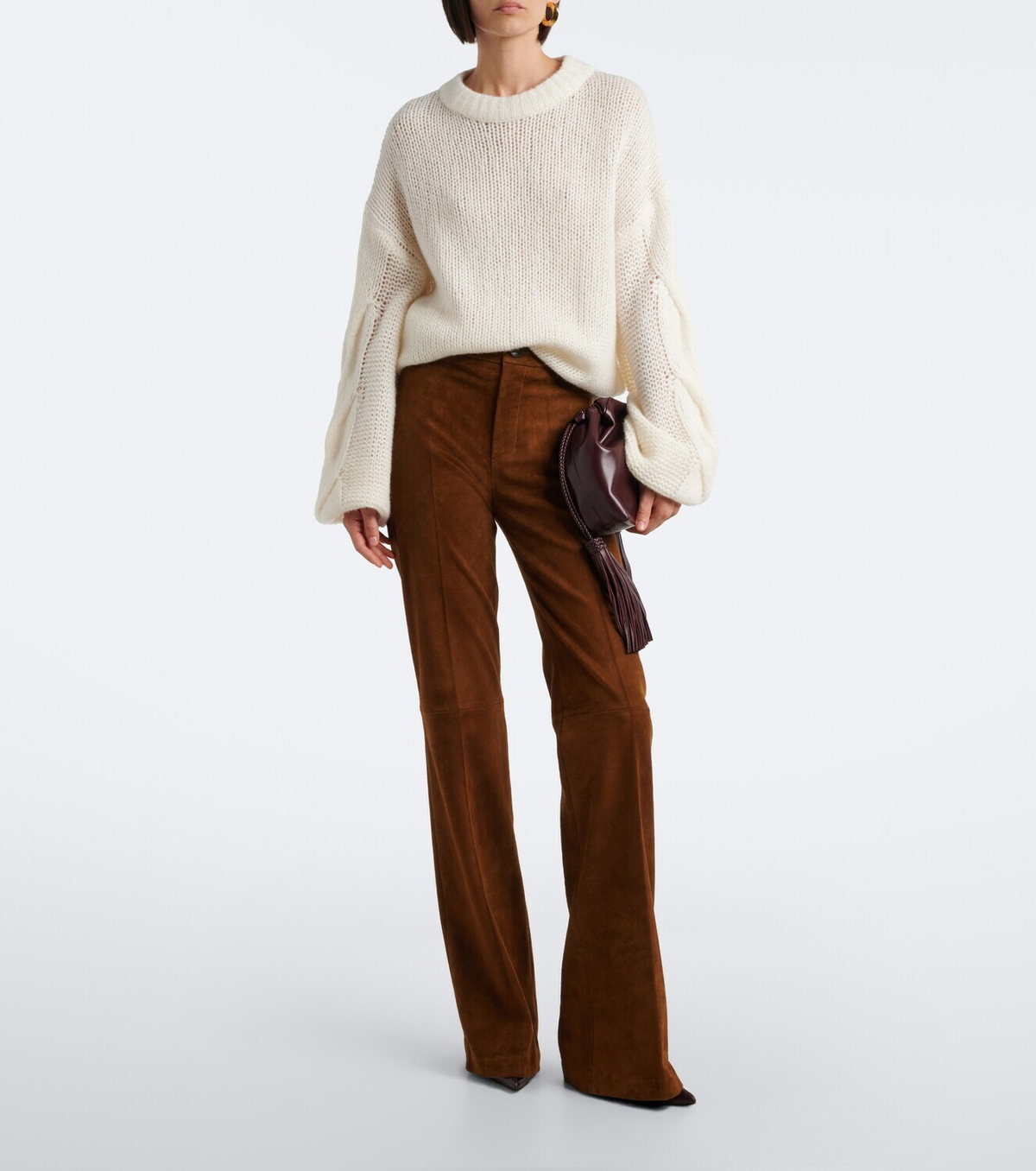 Stouls Lizzy suede bootcut pants