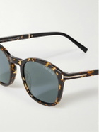 TOM FORD - Round-Frame Tortoiseshell Acetate Sunglasses