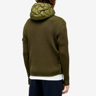 Moncler Men's Quilted Knit Jacket in Olive