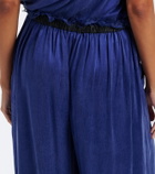 Jacques Wei Leather-trimmed balloon pants