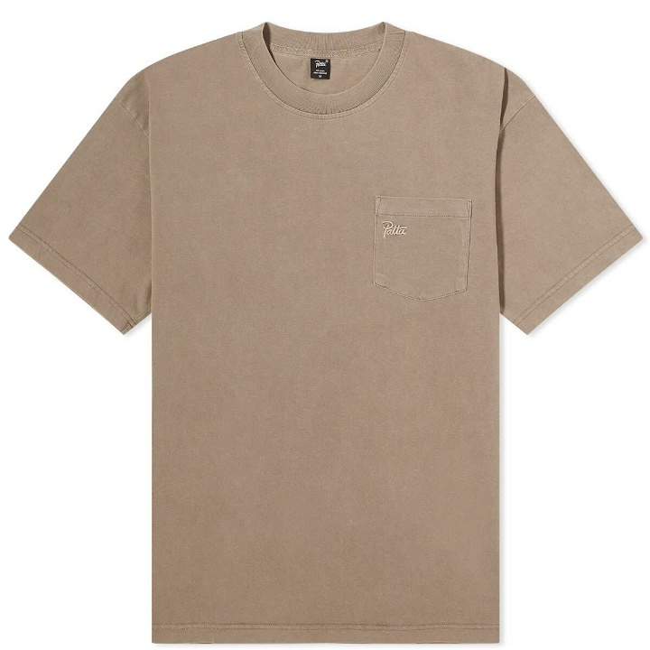 Photo: Patta Men's Washed Pocket T-Shirt in Driftwood