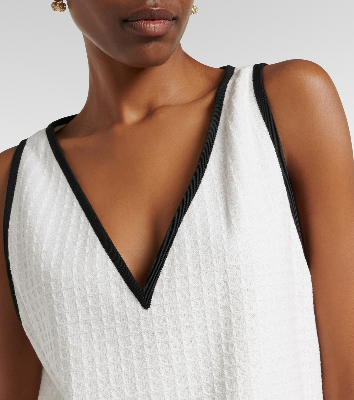 Valentino Cotton tweed minidress
