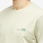 A.P.C. Men's Overdyed Item Logo T-Shirt in Light China Green