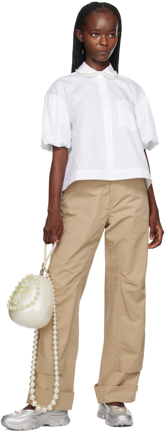 Roxa Puff Sleeve Shirt White