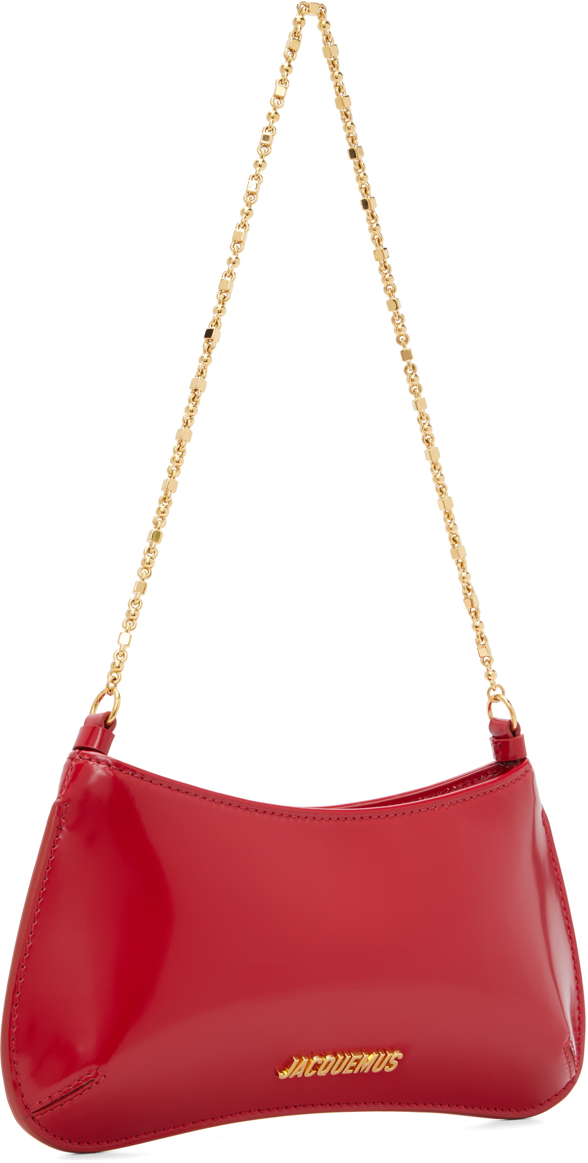 JACQUEMUS Red 'The small Bisou Chaine' Bag