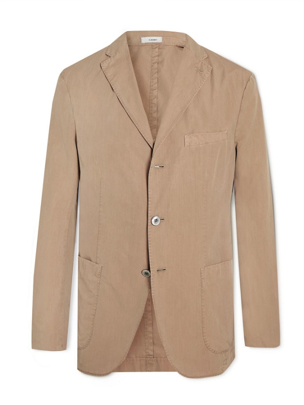 Photo: BOGLIOLI - K-Jacket Slim-Fit Unstructured Stretch-Cotton Suit Jacket - Neutrals
